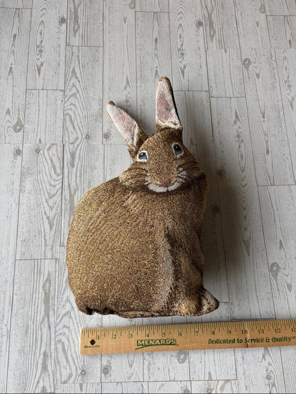 Lillian Vernon Bunny rabbit shaped pillow vintage Hare Raising Shaped - Picture 5 of 8